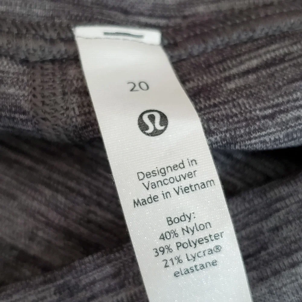 Lululemon Women Activewear Pants 20 Gray Wunder Train High Rise Legging Yoga